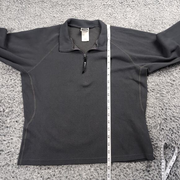 The North Face Sweater Women Medium Gray Normcore Quarter Zip Outdoor Pullover - Picture 5 of 7
